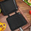 Tostapane per panini nero 36x16,5x4 cm alluminio 7