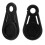 10 pezzi clip per tende in plastica 8447,3 mm nero 14