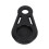 10 pezzi clip per tende in plastica 8447,3 mm nero 12