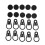 10 pezzi clip per tende in plastica 8447,3 mm nero 2