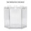 Mini aquarium hexagonal 12x10,5x11 cm transparent 9