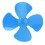 XR-149 10 pezzi 80 mm 4 pale Elica Blu ABS 15