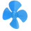 XR-149 10 pezzi 80 mm 4 pale Elica Blu ABS 11