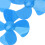 XR-149 10 pezzi 80 mm 4 pale Elica Blu ABS 8