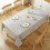 Rectangular PVC Transparent Tablecloth 150x150cm Waterproof Oil-Resistant Soft Kitchen Protector Clear Cover 2
