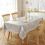 Rectangular PVC Transparent Tablecloth 150x150cm Waterproof Oil-Resistant Soft Kitchen Protector Clear Cover 3
