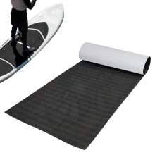 Surfboard Mat Non-Slip Traction Pad for Surfing, EVA Skimboard Deck Pad with Self-Adhesive Back, Durable Boat Mat