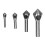4Pcs High Speed Steel Countersink Drill Bits Set, Chamfering Tool, Multiple Sizes 13