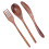 3Set Tableware Wooden Fork Spoon Knife Kit Kitchen 14
