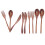 3Set Tableware Wooden Fork Spoon Knife Kit Kitchen 7