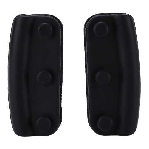 2 pezzi supporto in silicone per manico di pentola 3,5x8 cm nero 1