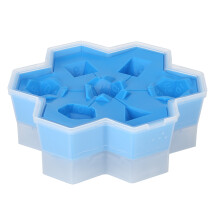 Stampo per cubetti di ghiaccio in silicone 19x19x6,5 cm, 366 g