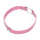 Choker en cuir PU ajustable rose 39,5 cm 14
