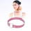 Choker en cuir PU ajustable rose 39,5 cm 16