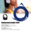 Cavo audio di ricambio blu con microfono integrato da 1,4 m 5