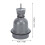 Heat Lamp Socket Infrared Brooding 220-240V Gray Small Ceramic Socket 3