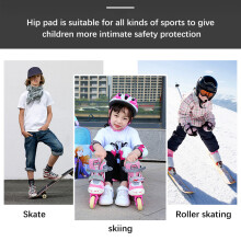 Kinder Hüft- und Gesäßschutz-Shorts, verstellbare Kinder-Gesäßpolsterhosen für Ski, Skate, Snowboard und Rollschuhlaufen