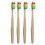 Toothbrush Comfortable Soft Bristle Bamboo Anti 12