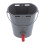 8L Plastic Feeder Bucket with Nipples Check Valves 8