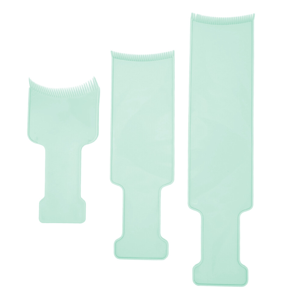 Green 3Pcs Highlighting Board Barber Hair Salon Hair Dye
