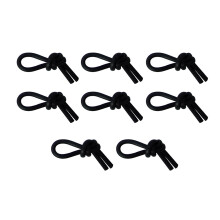 Tennis Racket Shock Absorbers Soft Silicone Replacement Vibration Dampeners 8-Pack Black for Racquetball