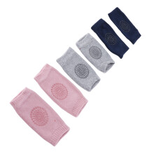 3 Paar Baby-Kniepolster aus gekämmter Baumwolle, Unisex, für krabbelnde Säuglinge, rutschfeste Knieprotektoren