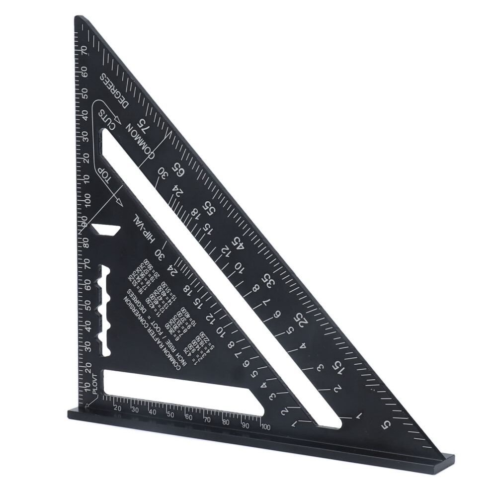 Aluminium 7In Carpenter Square Ruler For Diy Woodworking Portable Easy To Use 8411343225463