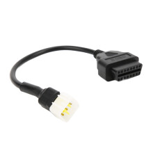 Adaptateur plastique de diagnostic OBD2 à 6 broches pour moto