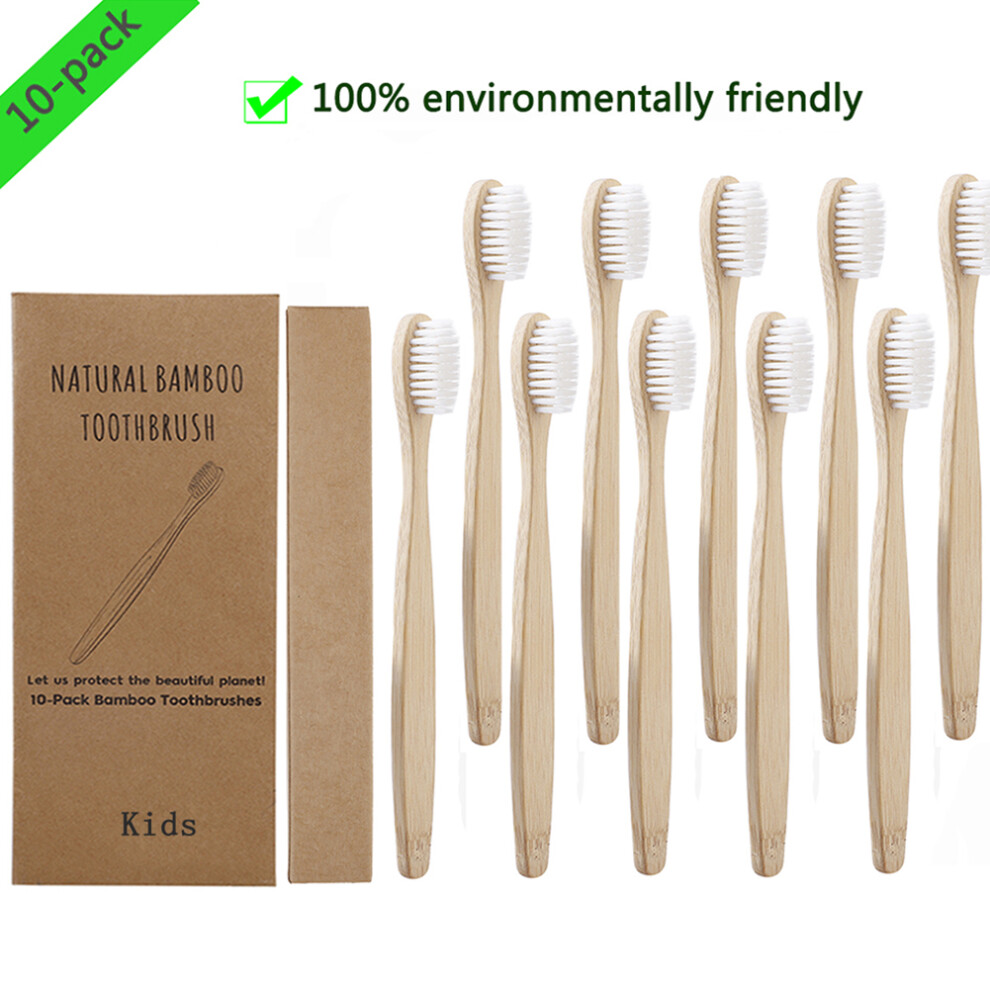 White 10Pcs Toothbrushes Soft Bristle Remove Surface