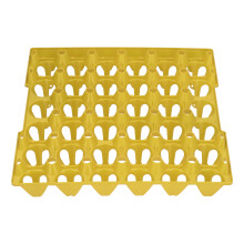5 Stück Kunststoff-Eierfächer, 30 Zellen Eierkäfige Halter Tray für Lagerung, Transport, Haushalt, Bauernbedarf, Gelb