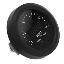 Oil Pressure Gauge Kit 2-1/16in 52mm Red LED 0-15PSI Accurate Stable
