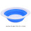 Folding Portable Plastic Rubber Washing Basin 26x23x8cm 10