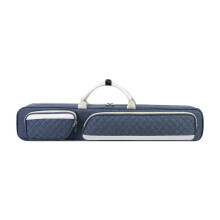 Pool Case 7 Hole Billiards Accessories Travel Lightweight Pool Cue Bag with Anti-Slip Pad Blue Color