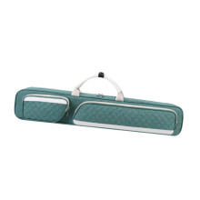 Pool Stick Case Green – Durable Billiard Bag for 2-Piece Cues with Pockets for Accessories and Adjustable Strap