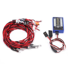 Hauptmerkmale: 12-LED-Blitzlichtsystem, 12-LED-Beleuchtungskit für RC-Autos, 4,8 – 6 V DC