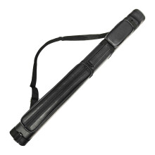 Billiard Pool Cue Case Black Travel Holder for 2 Cues, Durable Nylon Material, Compact Design, Lightweight