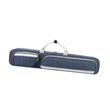 Pool Case Stick Tragetasche Snooker Cue Storage Bag with Anti-Slip Pad for 1/2 Snooker Billiard Cues - Blue