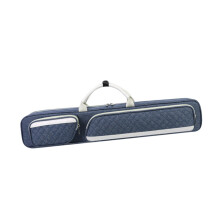 Pool Stick Case 7 Hole 1/2 Snooker Billiard Cue Bag Compact Blue Protective Storage for 2-Piece Cues
