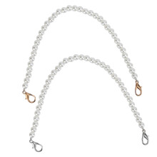 2 Stück Taschenriemen Silber Gold Ersatzpraktische Taschenkettenzubehör für Handys Schmuck 30 cm