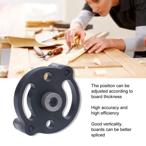 Adjustable Aluminum Alloy Drill Positioner for Precise Woodwork Drilling 2