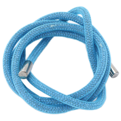 Cordon de strass 1 pièce 6 mm bleu clair 120 cm 1