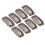 100pcs 6 Teeth Wig Clips 3.2cm U Shape Hair 7