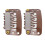 100pcs 6 Teeth Wig Clips 3.2cm U Shape Hair 3