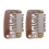 100pcs 6 Teeth Wig Clips 3.2cm U Shape Hair 2