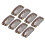 100pcs 6 Teeth Wig Clips 3.2cm U Shape Hair 6