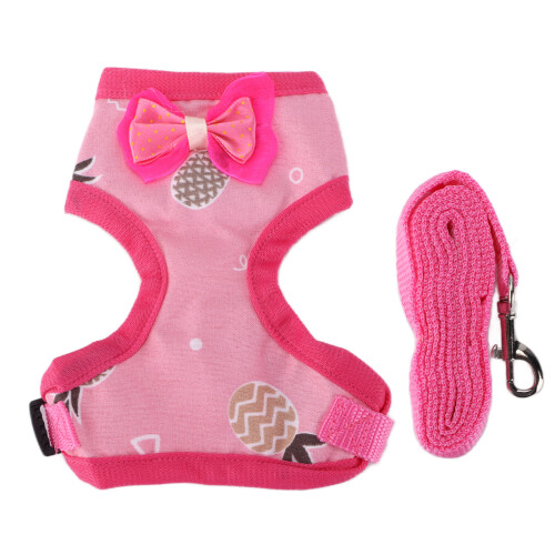 Pet Chicken Traction Rope Pink Adjustable Walking Strap Durable Material 1