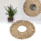 Straw Plaited Hanging Mirror Decoration Retro 11