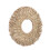 Straw Plaited Hanging Mirror Decoration Retro 13