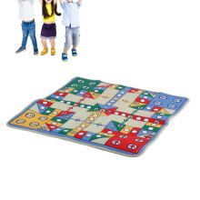 Weiches Fliegendes Brettspiel-Teppich Kinder Krabbelkissen Eltern-Kind-Interaktionsspieldecke 90 x 90 cm