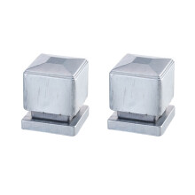 Fence Post Caps Decorative Metal Cover 120mm Iron Fence Post Tops for Garden Yard Durable Weatherproof Design